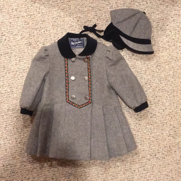 baby girl matching coat and hat